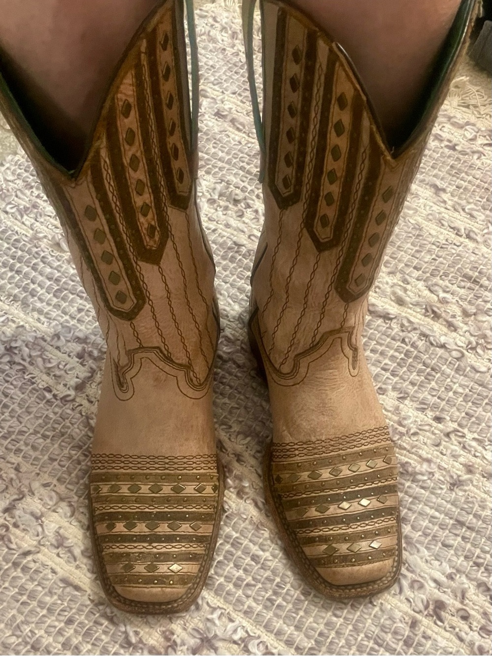 Corral Tan Embroidered Western Boot M-7.5/ W-9